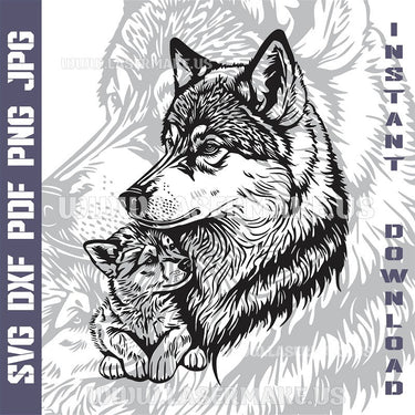 Wolves SVG laser ready files - 3DWave.us